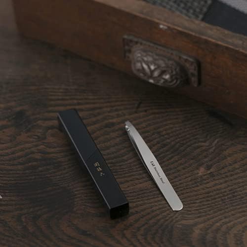 Kai Brand KAI Magoroku Seki Tweezers, Slanted Tip, Storage Case Included, Silver, For Tweezers, Unwanted Hair HC1806 - NewNest Australia