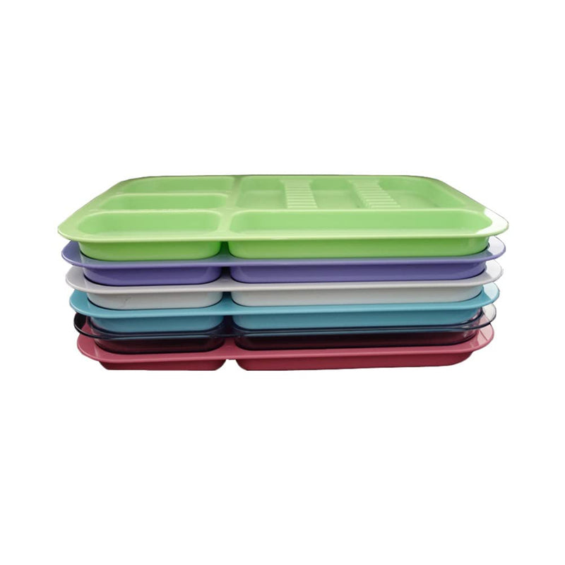 SNAWOP Dental Instrument Tray Autoclavable Plastic Divided Trays Size B (13 x 9.4") for Medical Instrument Set Lab Tatto and Beauty Salon (Purple) Purple