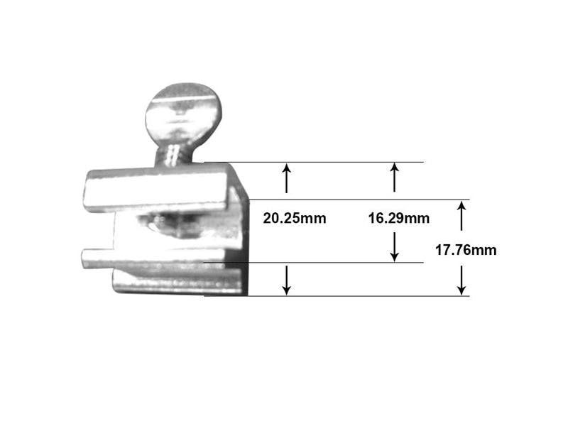 QCAA Sliding Window Security Lock, Aluminum, White Coated, 4 Pack, Made in Taiwan 4pack White(1/8")