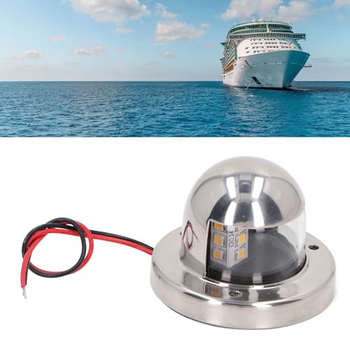 Eujgoov Marine Navigation Lights - Yacht Stern Anchor Light with IP66 Rating, 135掳 Wide Angle, 12V DC Power