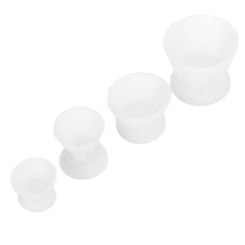 4Pcs Laboratory Mixing Cup Materials Mixing Bowl Set, Silicone Rubber Dental Materials Mixing For Instrument Organizers & Tubs Mixing Self-Curing Mixing Cup