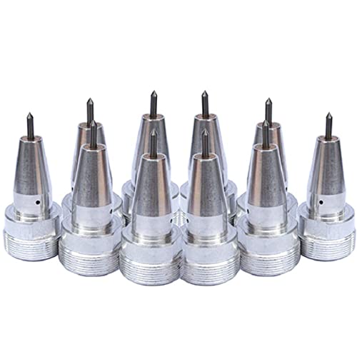 US Stock Zac 3mm Pneumatic Dot Peen Marking Pin with Tailstock Dia.10.7mm /Needle and Needle Sleeve for Pneumatic Dot Pin Engraving Machine Stylus Dot Peen Marking Machine Needle Dot Marking Pin