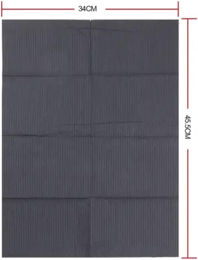 Amira Beauty Disposable Dental Bibs 13" X 18" 3 ply Waterproof Tattoo Bib Sheet for Piercing, Tattoo Table Station, Nail Techs, Dentists, Professionals (Purple) (50 Pack) 50 Pack