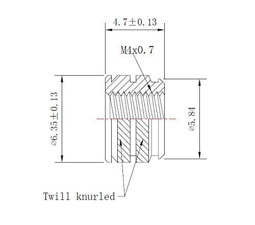 [initeq] Qty 50 M4-0.7 Threaded Heat Set Inserts for 3D Printing