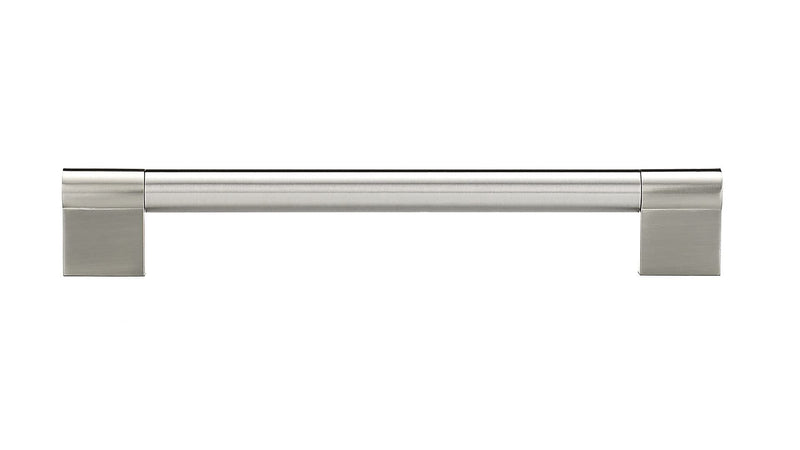 Richelieu Hardware BP527180195 Avellino Collection Center, Contemporary Cabinet Pull, 7 44577 in, Brushed Nickel, 7 1/16 (Pack of 2) 1 Count (Pack of 2)