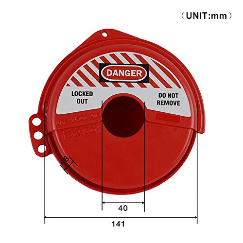 Rotating Gate Valve Lockout (For 2''-5'' Valve Handle Diameters) For 2''-5'' Valve Handle Diameters