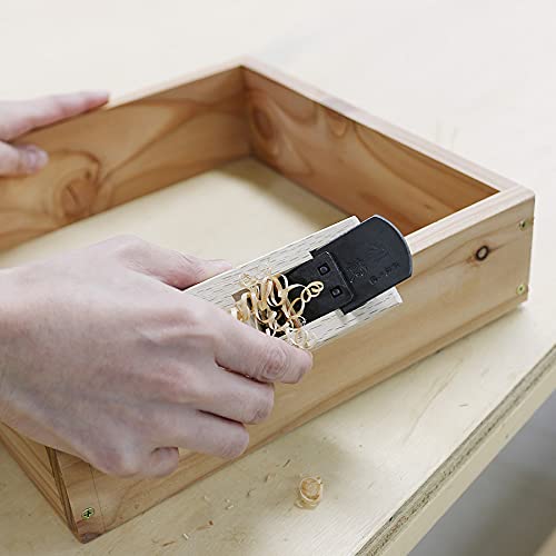KAKURI Japanese Hand Plane Mini 30mm for Woodworking [Replaceable Blade System], KANNA Small Block Plane Tool for Wood Chamfering and Smoothing, Made in JAPAN Body