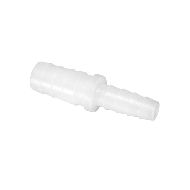 Quickun Plastic Hose Barb Reducer Fitting 3/8" to 1/4" Barbed Reducing Union Adapter Splicer Mender Joint Fitting (Pack of 2) 3/8-1/4