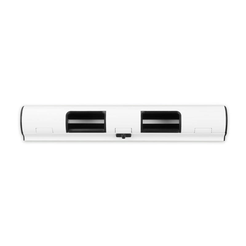 French Door Security Keyless French Patio Door Security Lock Aluminum Alloy Double Door Easy Install Double Door Handle Lock Only Works with 2 Horizontal Handles (NO Alarm) White