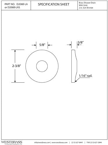 Westbrass R128-2-07 1/2" (5/8" OD) Sure Grip Low Pattern Flange for Copper Pipe (2-Pack), Satin Nickel
