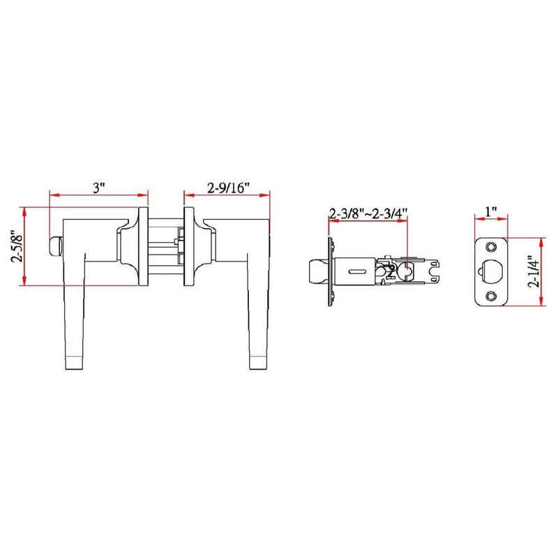 Design House 791640 Scroll Entry Door Lever Oil Rubbed Bronze Keyed Entry