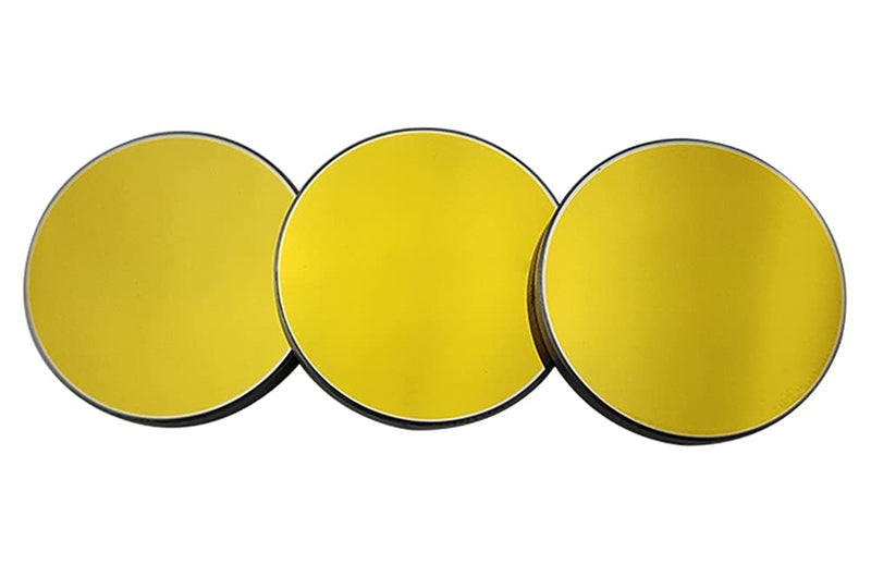 DGHUNST 3PCS Laser Si Mirrors Dia. 20mm 0.98inch for CO2 Laser Engraver Cutter 10W-200W, Si Mirror Silicon Material Reflector Lens for CO2 Laser Cutting Engraving Machine D20mm(0.79")