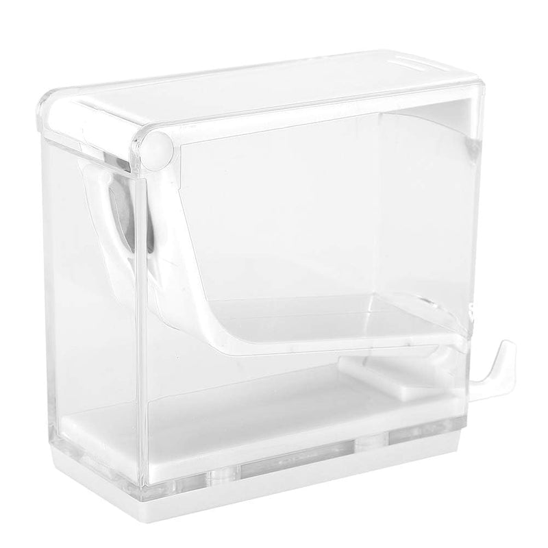 Press-on Dental Cotton Rolls Holder and Dispenser with Nonslip Base(Cotton Rolls Not Included), 4.7 x 3.8 x 1.9in(White)