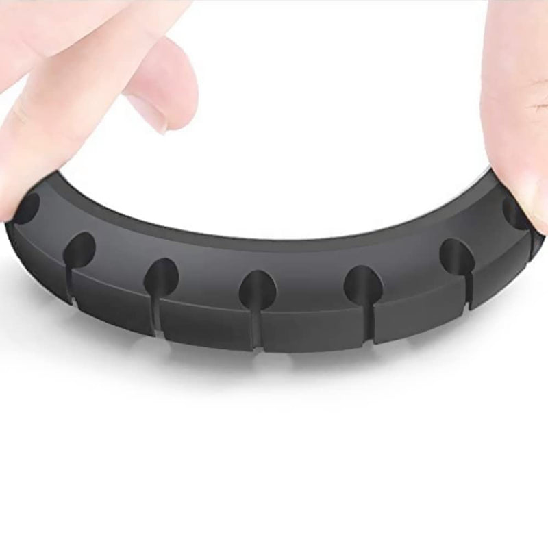 SOULWIT Cable Holder Clips, 3-Pack Cable Management Cord Organizer Clips Self Adhesive for Desktop USB Charging Cable Nightstand Power Cord Mouse Cable Wire PC Office Home 753-Slot 753-Slot-Black