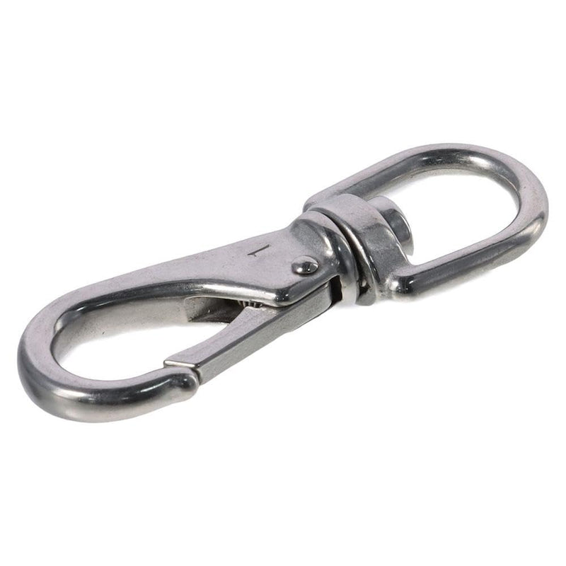 Scuba Diving Clips Silver High Strength Stainless Steel Spring Hooks Durable 3.5 Inch Swivel Eye Snap Hook Keychains