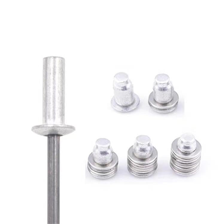 120Pcs 3/16" x 3/8",1/2",5/8" Closed End Aluminum Blind Rivets with Steel Mandrel,4.8 x 10 12 16mm Pop Rivets Dome Head 3 Size 3/16" x3/8",1/2",5/8"