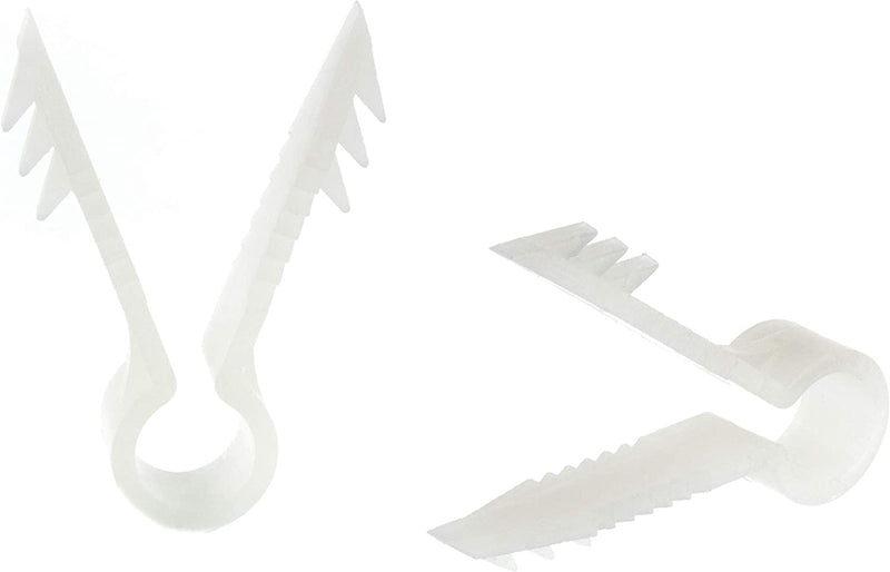 THE CIMPLE CO Stucco and Drywall Cable Clips for Coaxial and Similar Cables - Push-in Masonry Anchors - RG59, RG6, Ethernet, and Similar - Cable Clips, Pack of 50 - White 50 Pack