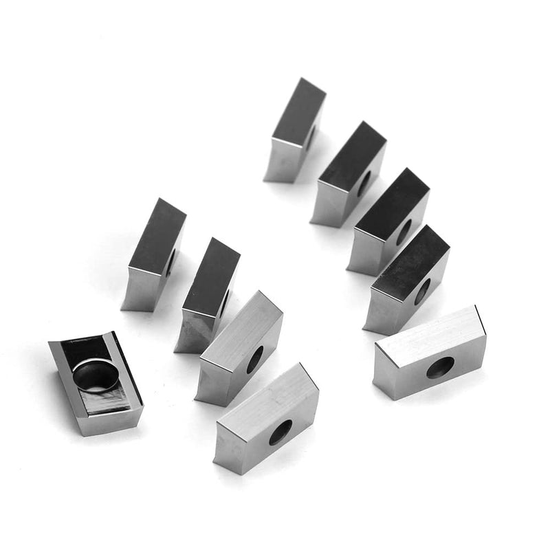OSCARBIDE Carbide Inserts APKT1604 PDFR Milling Inserts 10Pcs for Aluminum | APKT Style Cutters | Face Milling Aluminum | High Speed & Smooth Finish | Sharp Cutting Edges | Wear-Resistant PVD Coated