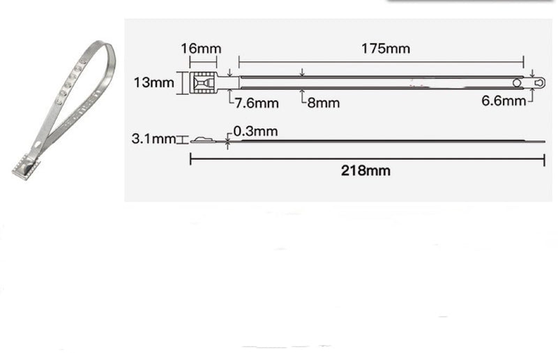 Metal Truck Seals Shipping Tamper Seals, Container Seal Security Seal, Container Seals for Trailers, Metal Seals for Trucks (100) 100