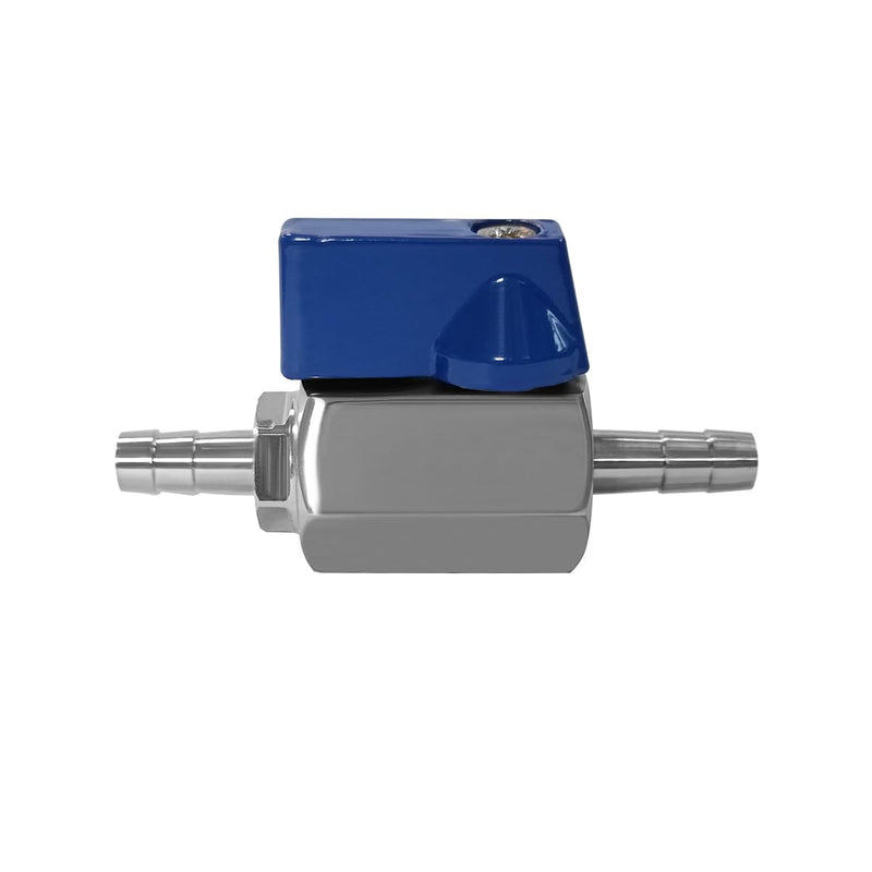 Beduan 1/4” Hose ID Barb Ball Valve 304 Stainless Steel Mini Shut Off Valve for Water Gas Fuel Drip Irrigation and Aquariums 1/4" Hose Barb