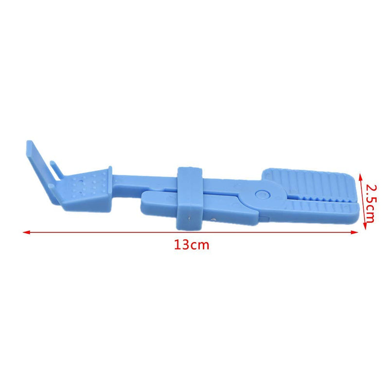 Angzhili 3 Pcs Dental X Ray Film Holder,Intraoral Film Clip Holder(Blue)