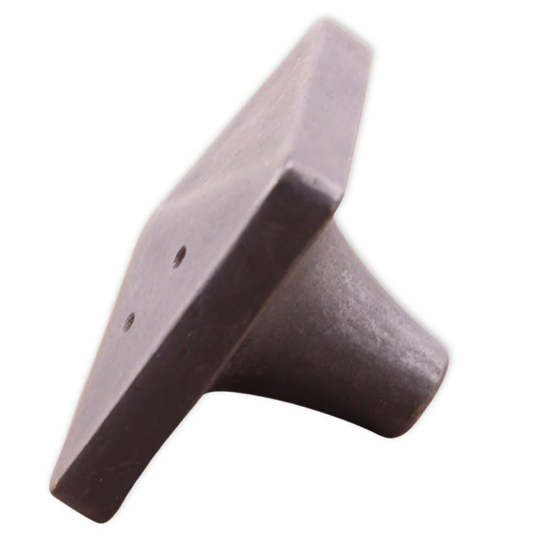 Bedrock Square Knob 1.75", Rustic Bronze, 5-Piece Set 1.75" Knob
