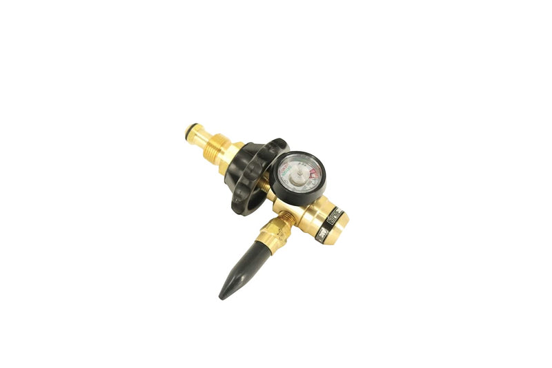 Gas Giant Arc Union Balloon Helium Tank Regulator Filler Valve for Balloons with Gauge Pkg/1