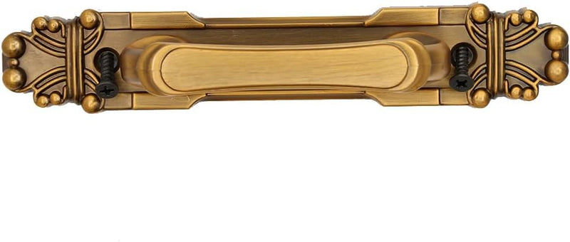 European Style Barn Door Handle Antique Door Pull Handle Metal Sliding Door Handle for Cabinet Hardware Drawer Cupboard Accessory (4 Pack) 4