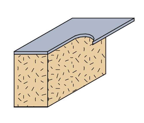 CMT 806.692.11 Super-Duty Flush Trim Bit with 1-1/2-Inch Cutting Length and 1/2-Inch Shank