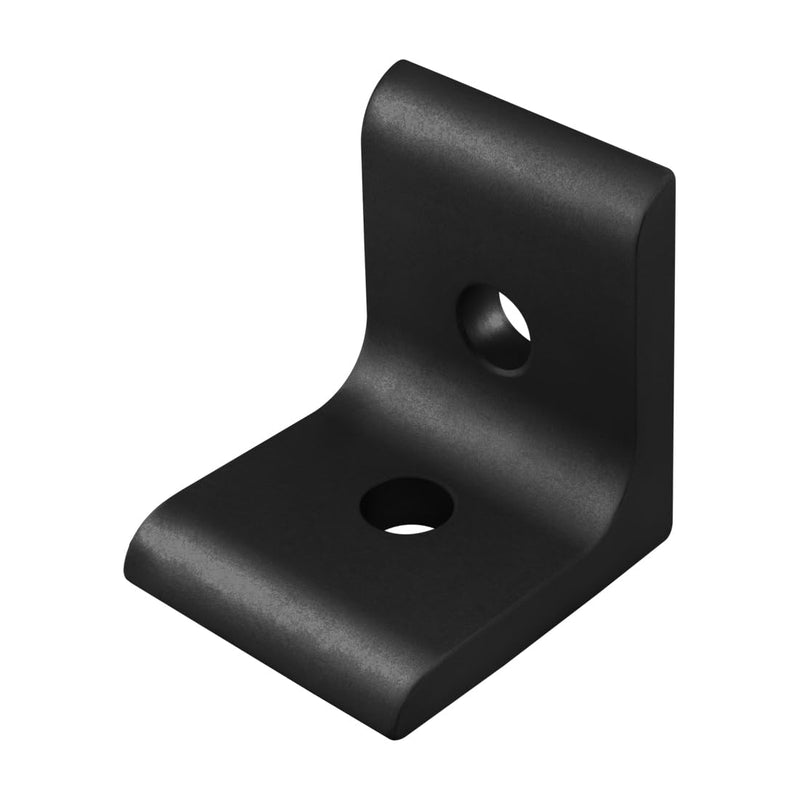 8020, 4302, 15 Series Aluminum 2 Hole Inside Corner Bracket 90 Degree Angle Bracket for 80/20 T Slot Extruded Aluminum Extrusion (10, Black Anodize) 10