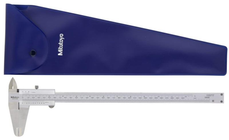 Mitutoyo 530-114 Vernier Caliper, Stainless Steel, Inch/Metric, 0-8" Range, +/-0.002" Accuracy, 0.0078" Resolution 0-8" 0.0078" +/-0.002"
