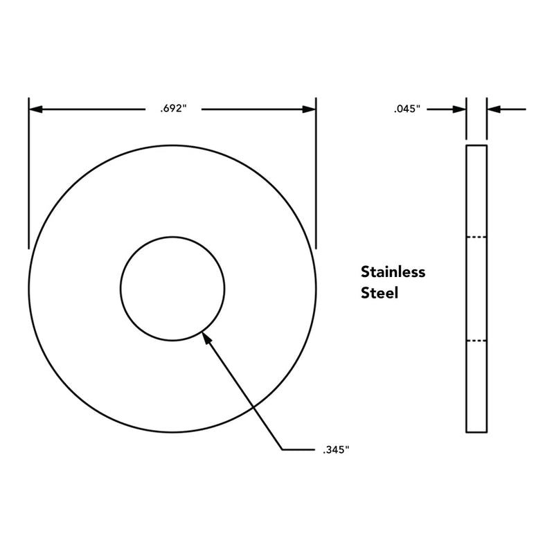 8020, 3620, 15 Series, 5/16-18 x .625" Long 8utton Head Socket Cap Screw (BHSCS), with .345" Washer and Economy Slide-in T-Nut, Stainless Steel SS 8020 Channel Hardware HW (10) 10