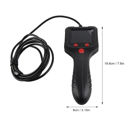 Endoscope, Industrial Endoscope with 2.4in HD Screen, Sewer Camera, Handheld ABS Housing Borescope Inspection Camera for Factory (6.6ft Cable) 6.6ft Cable