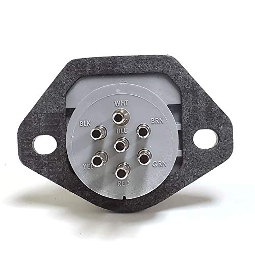 Tramec Sloan Nylon 7-Way Smart Box Solid Pins Receptacle Socket Replacement SAE J560 (38501)