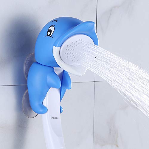 KAIYING Children's Handheld Shower Head,Cartoon Water Flow Spray Shower Head Baby Kids Toddler Bath Accessories (O:Showerhead(Dollie)+Hose+Diverter) Dollie