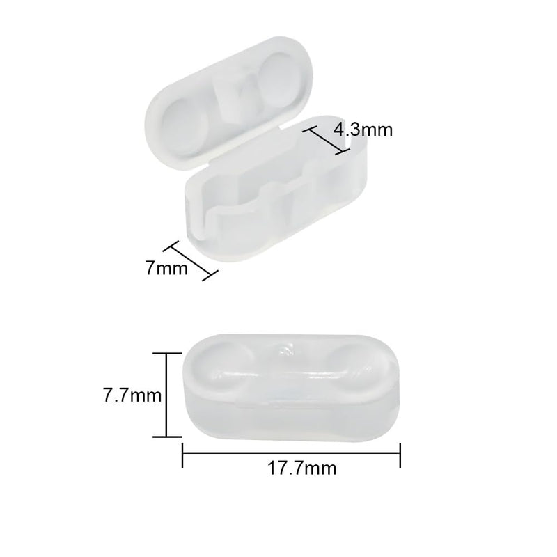 30 Pack Chain Connectors Roller Shade Bead Chain Connector Vertical Roman Roller Blind Ball Chain Cord Connector Clips (Transparent) Transparent