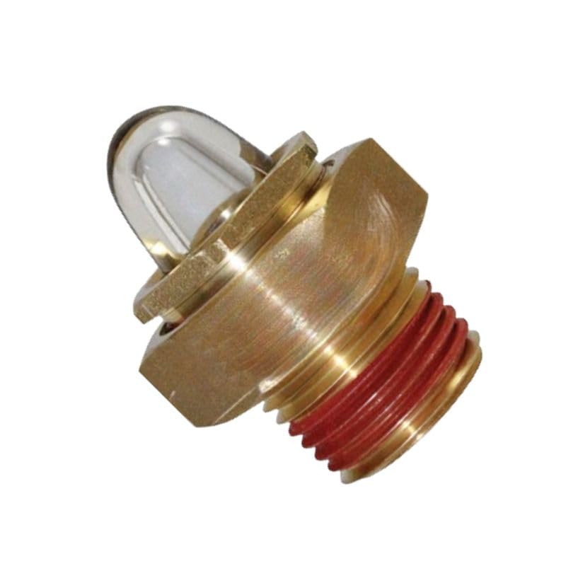 Safety Sight Glass Assembly Threaded Fits Radiator and Surge Tank - Size Male 0.50 in (12.70 mm) - 14 NPT Thread - Checks Coolant Level Without Removing Pressure Cap - RW0009-9 OEM