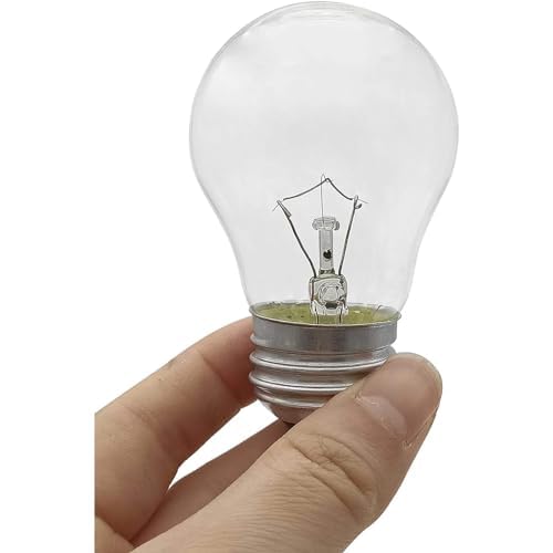 Appliance Oven Light Bulb A15 40 Watt Light Bulb,High Heat Incandescent Bulbs Resistant Appliance for Oven, Stove, Refrigerator, Microwave E26 Medium Base,6-Pack