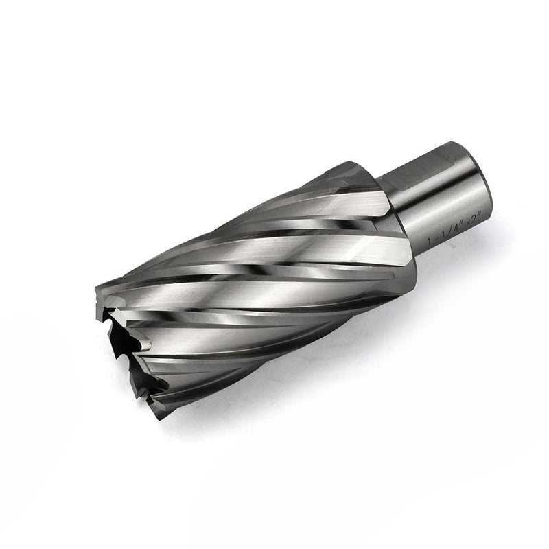 Annular Cutter 3/4 Inch Weldon Shank 1-1/4 Cutting Diameter 2 Cutting Depth Slugger Bits HSS Kit for Magnetic Drill Press