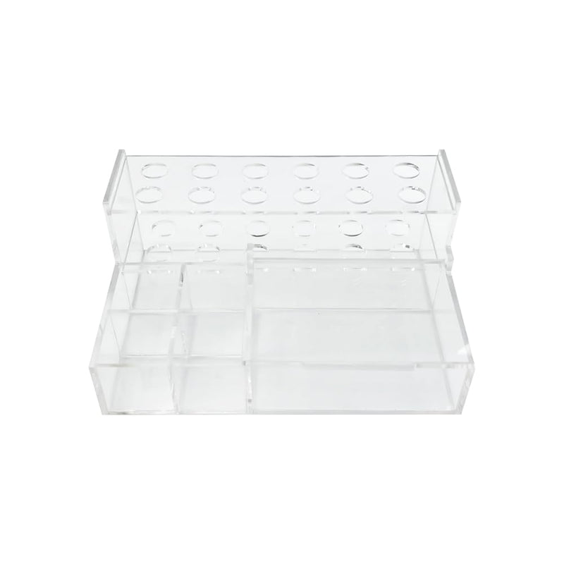 Dental Composite Syringe Organizer, Transparent Multi-Function Acrylic Teeth Syringe Holder for Resin Adhesive Syringes Brush Dispenser Placement Rack Tool (Medium) Medium