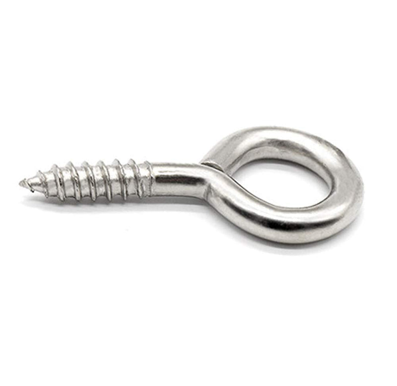 FixtureDisplays® 50PK Mini Eyelet Screws 0.5" Long Self-Tapping Self-Drilling Screws Hooks Ring 18604-50PK