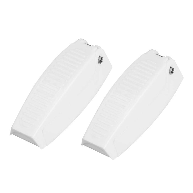 Health Gear Baggage Door Catch Camper, 5Pcs White ABS Door Catch Holder Door for RV Motorhome Trailer Travel Baggage, Holds RV Baggage Compartments and Doors