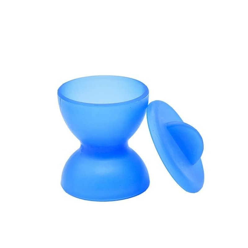4PCS Dental Lab Silicone Mixing Bowl Cup Rubber Mixing Bowls With Cap Acrylic Non-Stick for Lab Intrument Tool