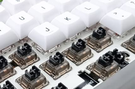 GATERON Ink V2 Wall Stem Box Black Switches Linear RGB 5 Pins for Mechanical Keyboard(35PCS, Pre-lubed Black) 35PCS