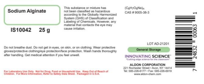 ALDON Innovating Science Sodium Alginate, 25g - The Curated Chemical Collection