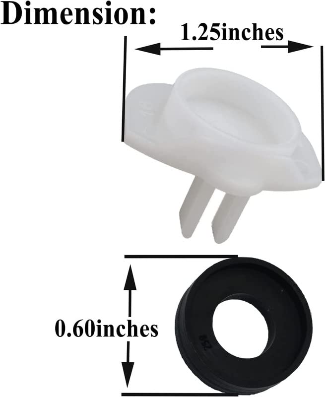3PCS 101237 OEM for Moen Cup Seal & Diverter Gate for Plumbing Fixture or Faucet, 3800 Tub Spout Replacement Part 3 Sets