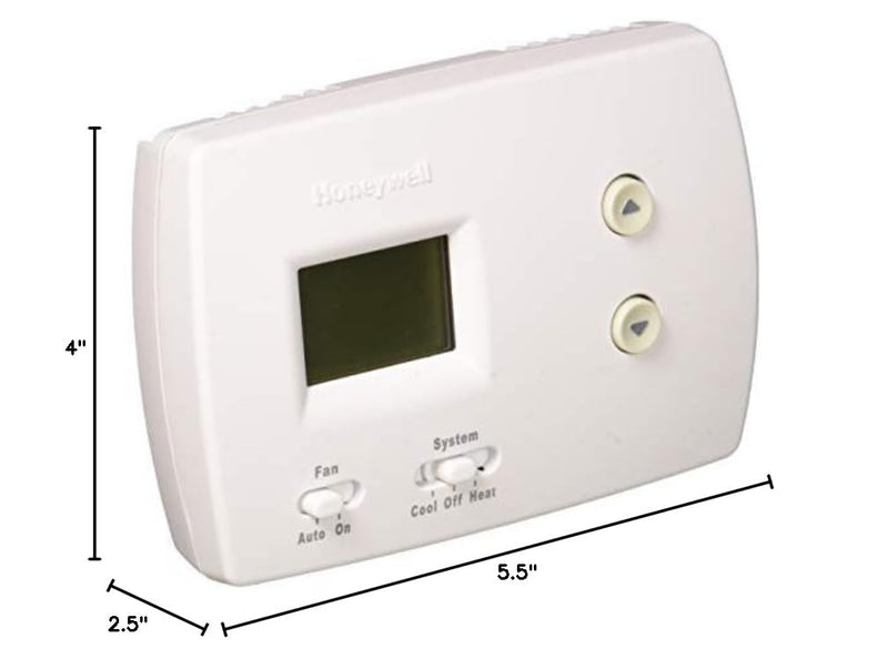 Honeywell TH3110D1008 Pro Non-Programmable Digital Thermostat, 1 Pack, White