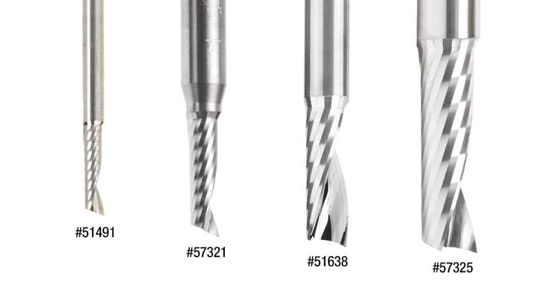 Amana Tool - 51495 Metric Solid Carbide CNC Spiral 'O' Single Flute, Plastic Cutting 6 Dia 6 D x 20 CH x 6 SHK
