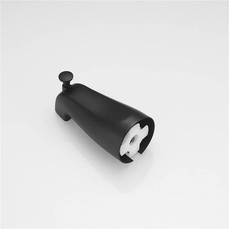 Bathtub Faucet Tub Spout,Bath Tub Faucets Spout Replacement,Shower Tub Spout with Diverter Fits 1/2" Copper Pipe Matte Black