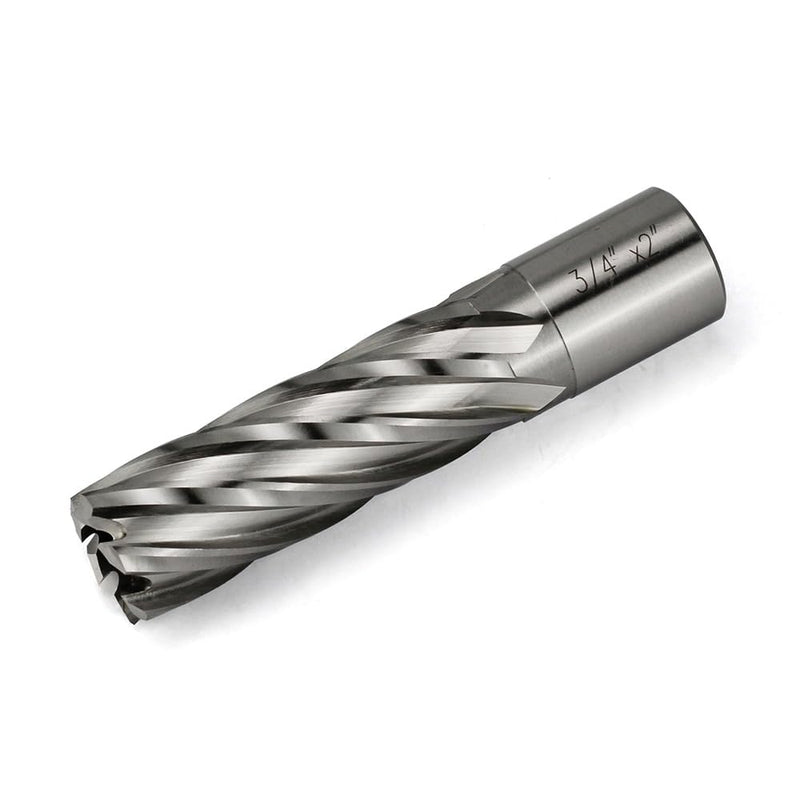 Annular Cutter 3/4 Inch Weldon Shank 3/4 Cutting Diameter 2 Cutting Depth Slugger Bits HSS Kit for Magnetic Drill Press